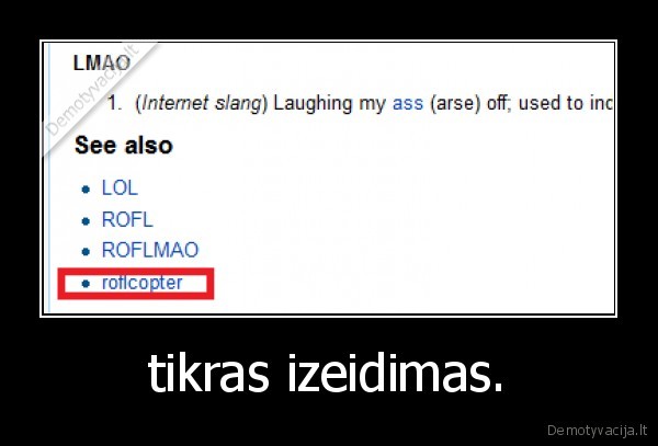 tikras izeidimas.