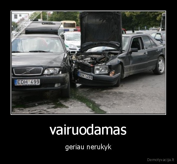 vairuodamas