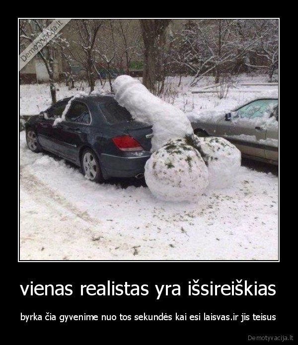 vienas realistas yra išsireiškias