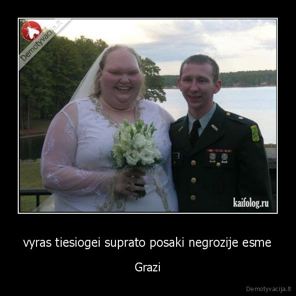 vyras tiesiogei suprato posaki negrozije esme