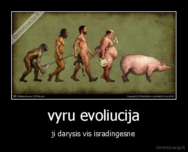 vyru evoliucija