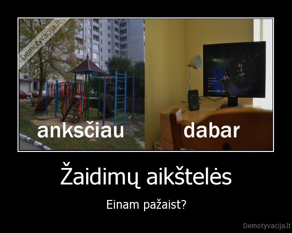 laikas, zaidimai, dabar, anksciau