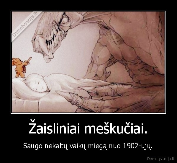 zaisliniai, meskuciai,meskuciai,miega,s, monstrai