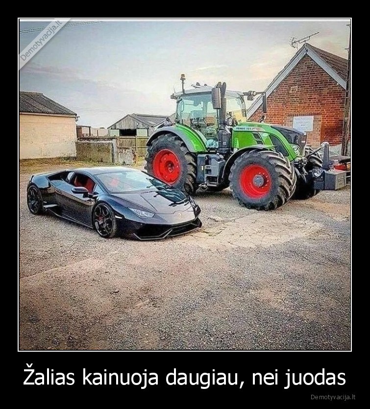 Žalias kainuoja daugiau, nei juodas