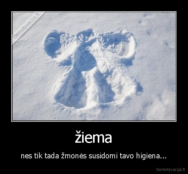 ziema, ismaudymas, sniegas