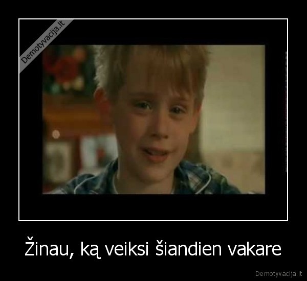 vienas, namuose