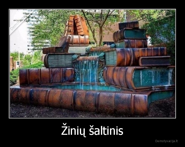 knygos,saltinis,fontanas,dizainas