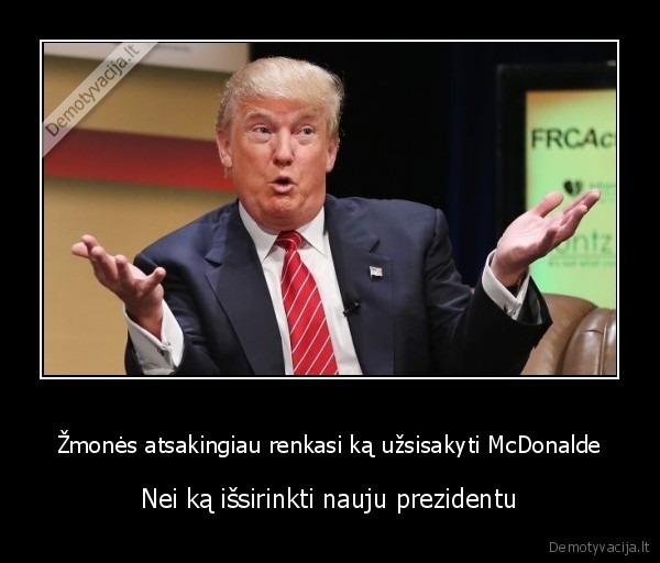 mcdonalds,trumpas