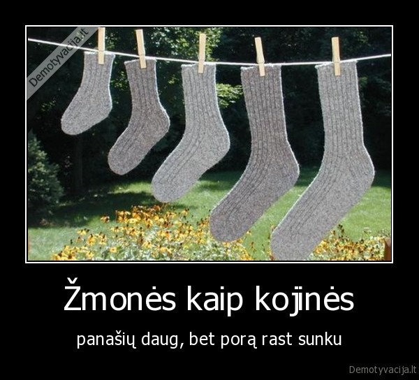 Žmonės kaip kojinės