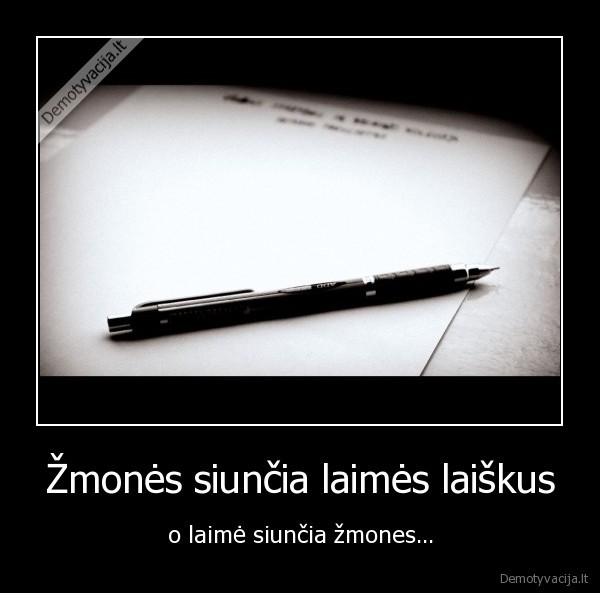 Žmonės siunčia laimės laiškus