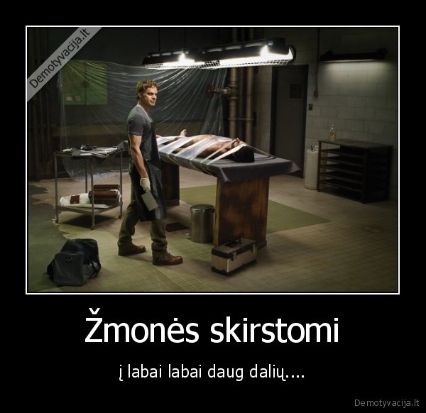 Žmonės skirstomi
