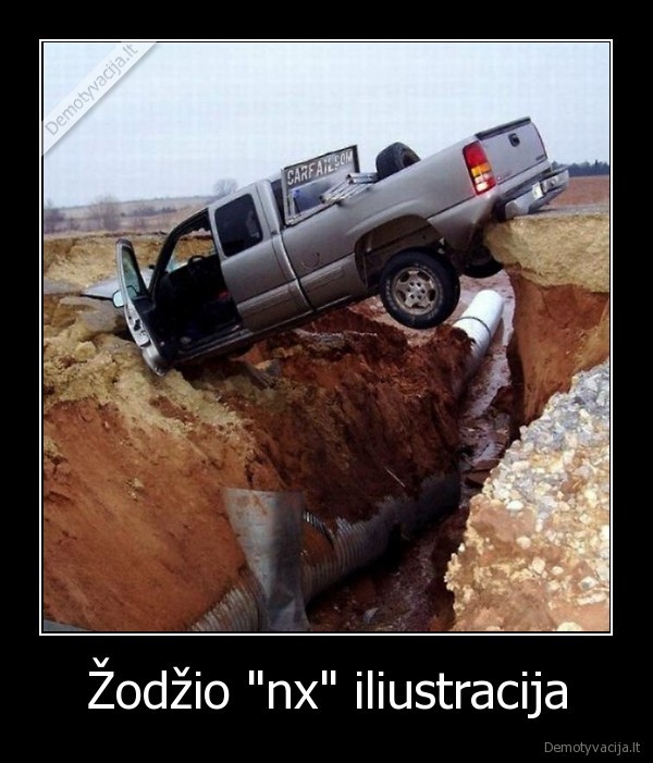 Žodžio &quot;nx&quot; iliustracija