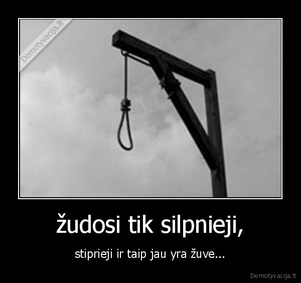 žudosi tik silpnieji,