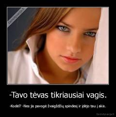-Tavo tėvas tikriausiai vagis. - -Kodėl? -Nes jis pavogė žvaigždžių spindesį ir įdėjo tau į akis.