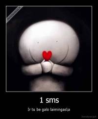 1 sms - Ir tu be galo laimingas\a