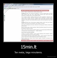 15min.lt - Ten metai, bėga minutėmis.