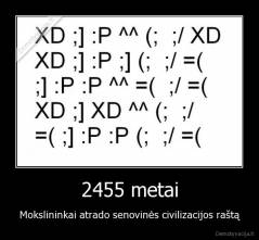 2455 metai - Mokslininkai atrado senovinės civilizacijos raštą