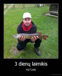 3 dienų laimikis - PIETUMS