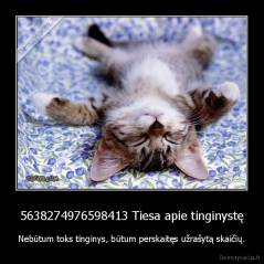 5638274976598413 Tiesa apie tinginystę - Nebūtum toks tinginys, būtum perskaitęs užrašytą skaičių.