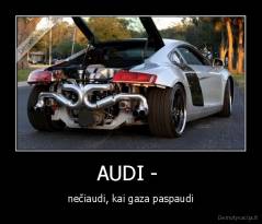 AUDI -  - nečiaudi, kai gaza paspaudi
