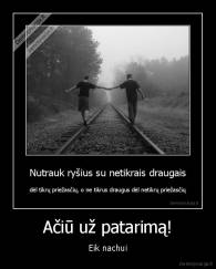 Ačiū už patarimą! - Eik nachui