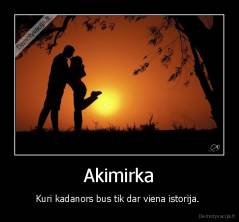 Akimirka - Kuri kadanors bus tik dar viena istorija. 