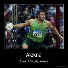 Alekna - žinau tik Virgilijų Alekną