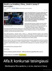 Alfa.lt konkursai teisingiausi - (Pasikliaujama filmo aprašymu, o ne tuo, kaip buvo iš tiesų)