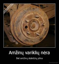 Amžinų variklių nėra - Bet amžinų stabdzių pilna
