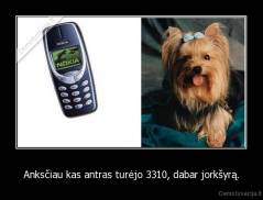 Anksčiau kas antras turėjo 3310, dabar jorkšyrą. - 