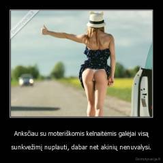 Anksčiau su moteriškomis kelnaitėmis galėjai visą - sunkvežimį nuplauti, dabar net akinių nenuvalysi.