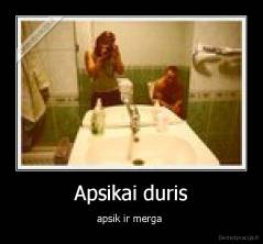 Apsikai duris - apsik ir merga 