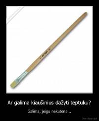 Ar galima kiaušinius dažyti teptuku? - Galima, jeigu nekutena...