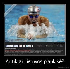Ar tikrai Lietuvos plaukikė? - 