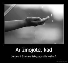 Ar žinojote, kad - žemesni žmonės lietų pajaučia vėliau?