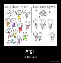 Argi  - ne taip būna