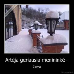 Artėja geriausia menininkė - - Žiema