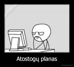 Atostogų planas - 