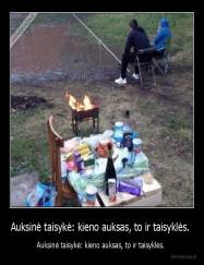 Auksinė taisykė: kieno auksas, to ir taisyklės.  - Auksinė taisykė: kieno auksas, to ir taisyklės. 