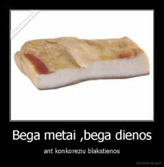 Bega metai ,bega dienos - ant konkoreziu blakstienos