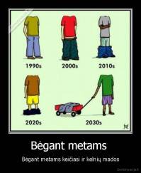 Bėgant metams  - Bėgant metams keičiasi ir kelnių mados