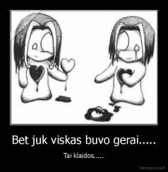 Bet juk viskas buvo gerai..... - Tai klaidos.....