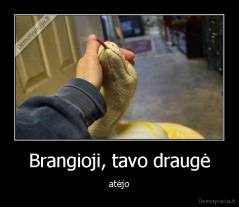Brangioji, tavo draugė - atėjo