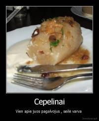 Cepelinai - Vien apie juos pagalvojus , seilė varva 