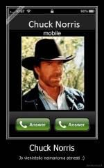 Chuck Norris - Jo vienintelio neimanoma atmesti :)