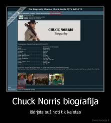 Chuck Norris biografija - išdrįsta sužinoti tik keletas