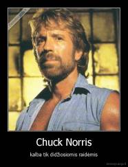 Chuck Norris -  kalba tik didžiosiomis raidėmis 