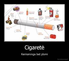 Cigaretė - Kenksminga bet įdomi