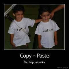 Copy - Paste - Štai taip tai veikia