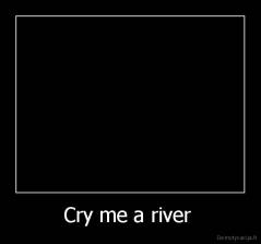 Cry me a river  - 